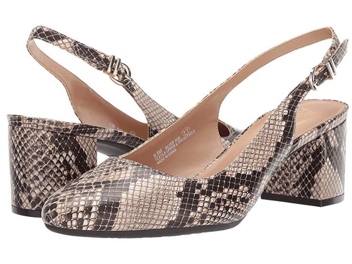 A2 By Aerosoles Silver Age (bone Snake) Women's 1-2 Inch Heel Shoes