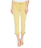 Liverpool Michelle Rolled-cuff Capris In Pigment Dyed Slub Stretch Twill In Butterscotch (butterscotch) Women's Jeans