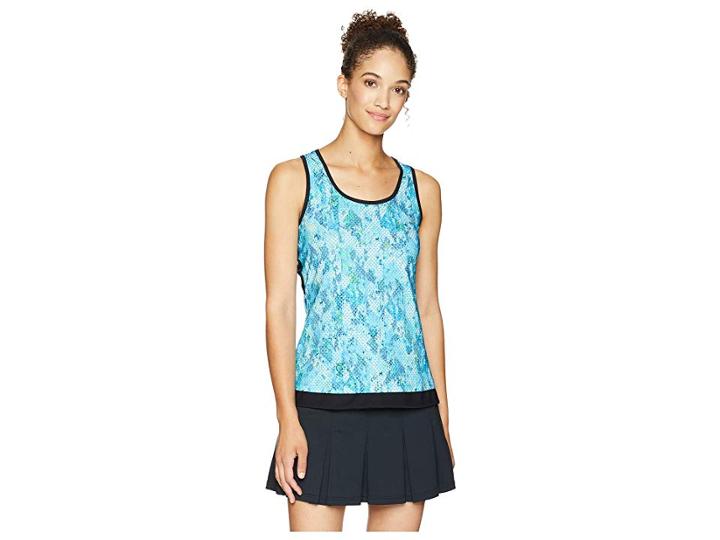 Eleven By Venus Williams Trimming Tank Top (atlanta) Women's Clothing