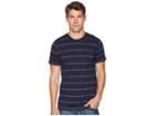 Billabong Die Cut Stripe Short Sleeve Crew (indigo) Men's Short Sleeve Pullover