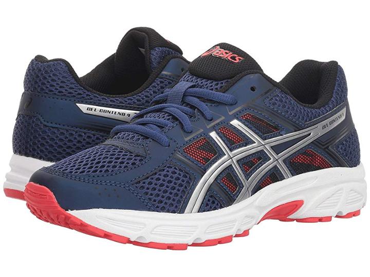 Asics Kids Gel-contend 4 Gs (big Kid) (deep Ocean/silver) Boys Shoes