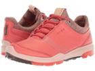 Ecco Golf Biom Hybrid 3 Gtx (spiced Coral/spiced Coral) Women's Golf Shoes