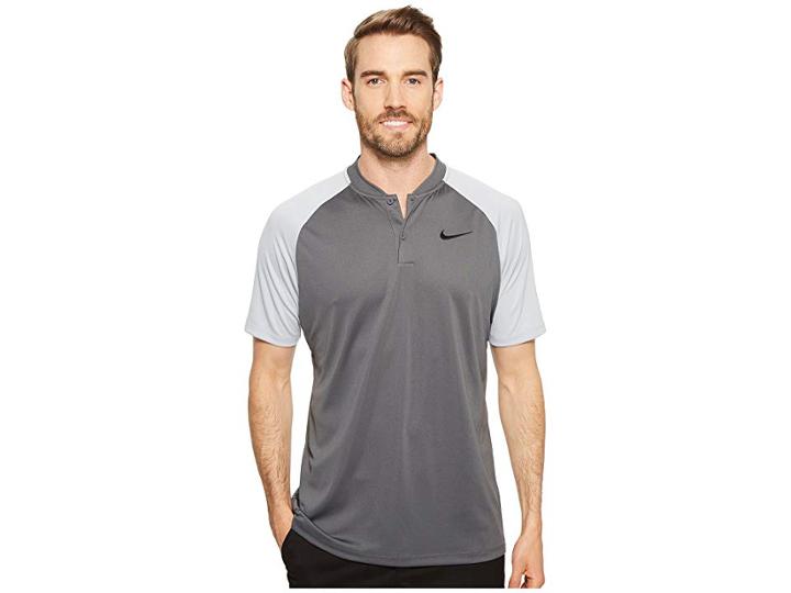 Nike Golf Victory Blade Polo (dark Grey/wolf Grey/white) Men's Clothing