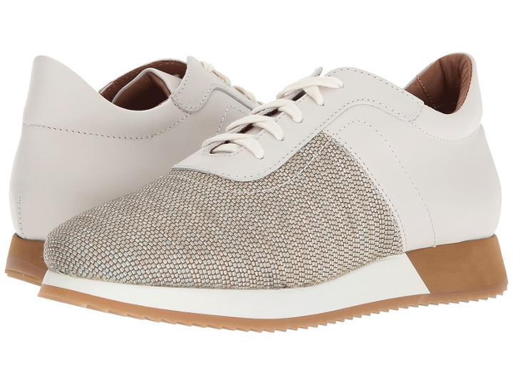 Aquatalia Zenia (sand Woven Fabric/leather) Women's Shoes
