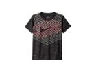 Nike Kids Linear Ombre Chevron Dri-fit Tee (little Kids) (black Heather) Boy's T Shirt