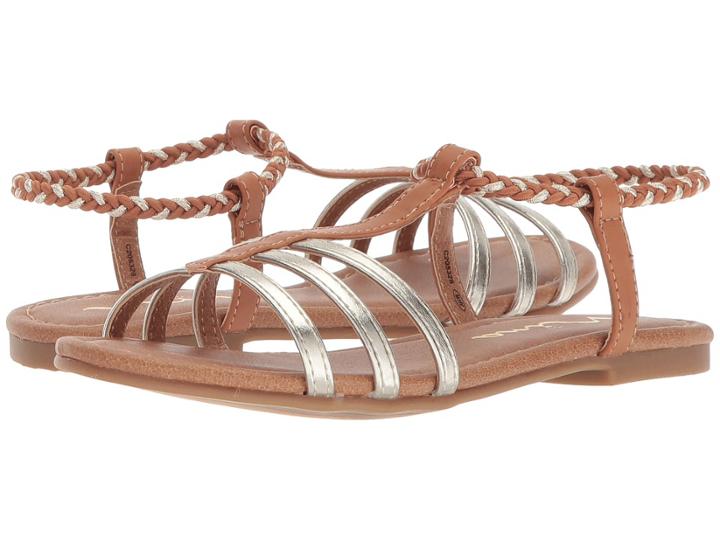 Nina Kids Melvie (little Kid/big Kid) (tan/gold) Girl's Shoes