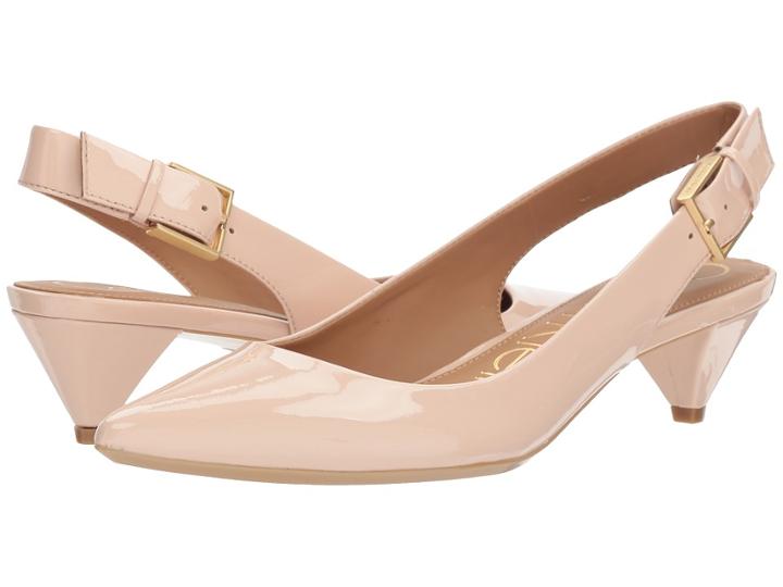 Calvin Klein Lara (sheer Satin) Women's 1-2 Inch Heel Shoes