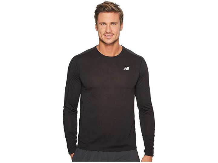 New Balance Accelerate Long Sleeve (black 1) Men's Long Sleeve Pullover