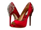 Badgley Mischka Karolina (red Satin) Women's Shoes