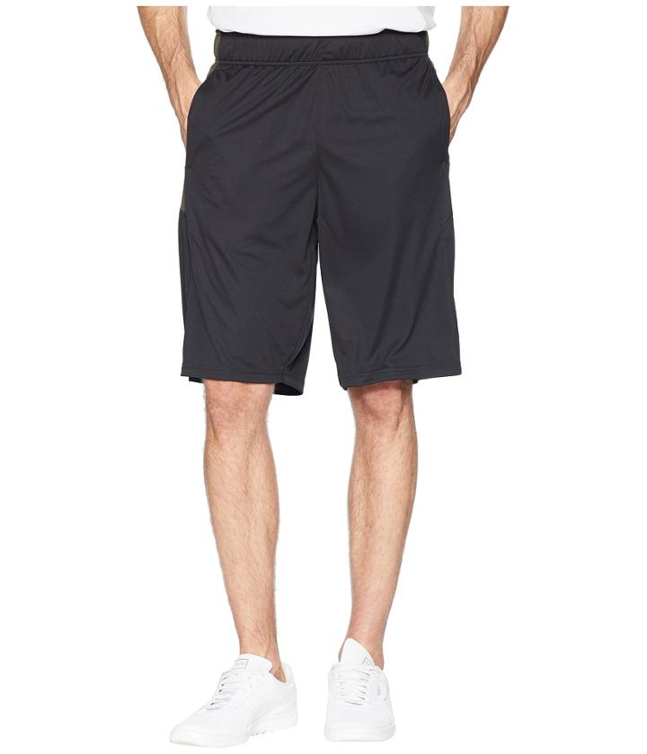 Puma Energy Knit-mesh Shorts (black/forest Night) Men's Shorts