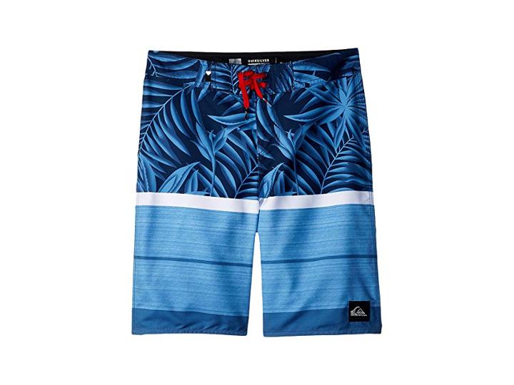 Quiksilver Kids Slab Island 18 Boardshorts (big Kids) (medieval Blue) Boy's Swimwear