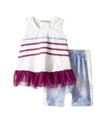Junior Gaultier Tulle Pants Set (infant) (ecru) Girl's Clothing