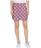 Puma Golf Plaid Knit Skirt (dark Purple) Women's Skirt