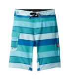 Volcom Kids Magnetic Liney Mod Boardshorts (big Kids) (turquoise) Boy's Swimwear