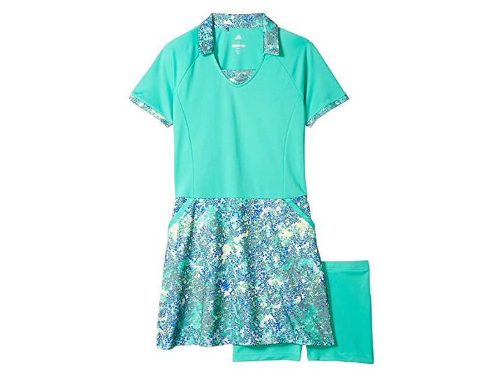 Adidas Golf Kids Rangewear Dress (big Kids) (hi-res Green) Girl's Dress