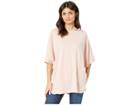 Steve Madden Solid Hooded Poncho (blush) Women's Clothing