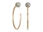 Guess Hoop Earrings With Ball Front (rose Gold) Earring