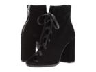 Kristin Cavallari Layton Peep Toe Bootie (black Kid Suede) Women's Dress Boots