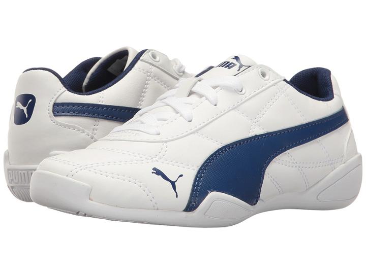 Puma Kids Tune Cat 3 Ps (little Kid/big Kid) (puma White/blue Depths) Boys Shoes