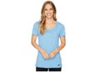 Nike Dry Legend Cross-dye Tee (light Photo Blue/wolf Grey/black) Women's Short Sleeve Pullover