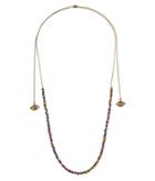 Steve Madden Beaded Wrap Around Necklace (gold) Necklace