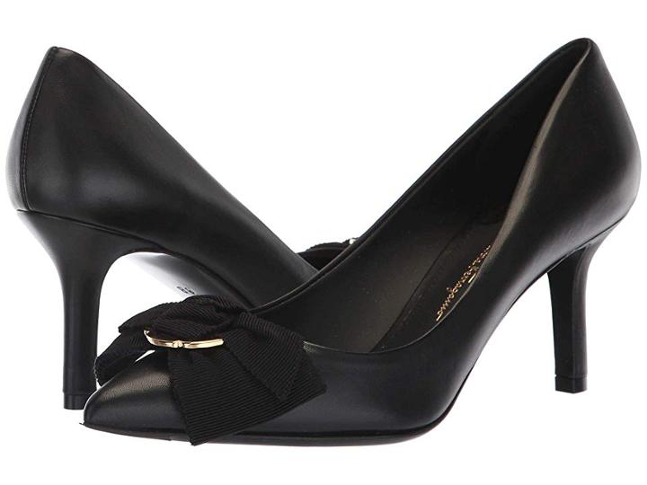 Salvatore Ferragamo Talla 70 (nero New Nappa Vi) High Heels