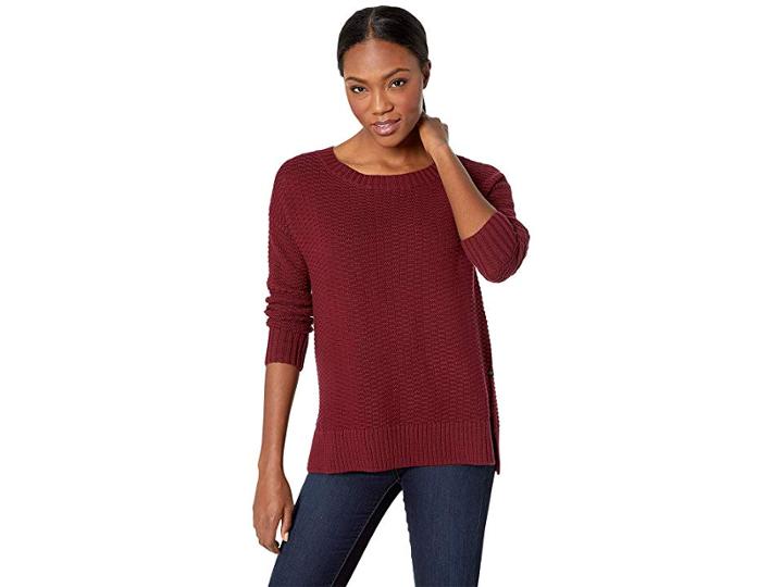 United By Blue Himley Waffle Sweater (wine) Women's Sweater
