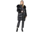 Jessica Simpson Puffer W/ Faux Fur Hood (black) Women's Coat