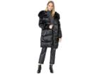 Jessica Simpson Puffer W/ Faux Fur Hood (black) Women's Coat