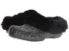 Crocs Classic Mammoth Luxe Radiant Clog (black) Women's Clog Shoes