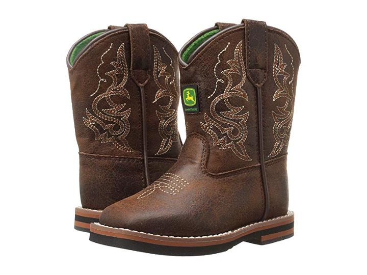 John Deere Everyday Broad Square Toe (toddler) (rust) Men's Work Boots