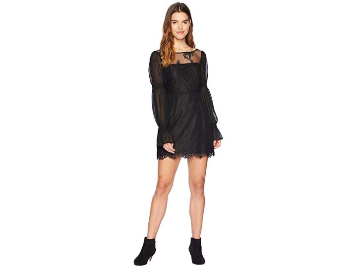 Cupcakes And Cashmere Jefferson Lace Dress (black) Women's Dress