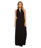 Vince Camuto Riviera Solids Wrap Maxi Cover-up Dress (black) Women's Dress