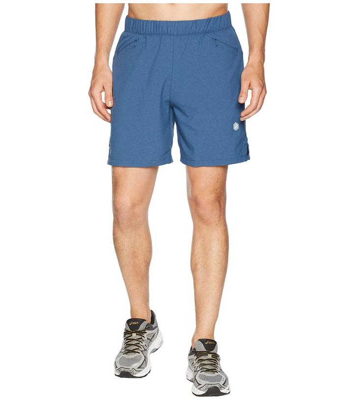 Asics 2-n-1 7 Shorts (dark Blue Heather) Men's Shorts