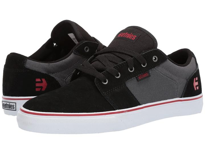 Etnies Barge Ls (black/dark Grey) Men's Skate Shoes