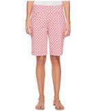 Jag Jeans Ainsley Tile Pull-on Bermuda Classic Fit Print (hot Lips) Women's Shorts