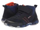 Geox Kids Nebula Boy 8 (little Kid/big Kid) (navy/orange) Boy's Shoes