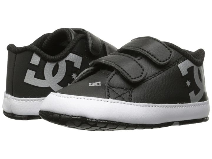 Dc Kids Court Graffik (infant/toddler) (black/silver) Kids Shoes