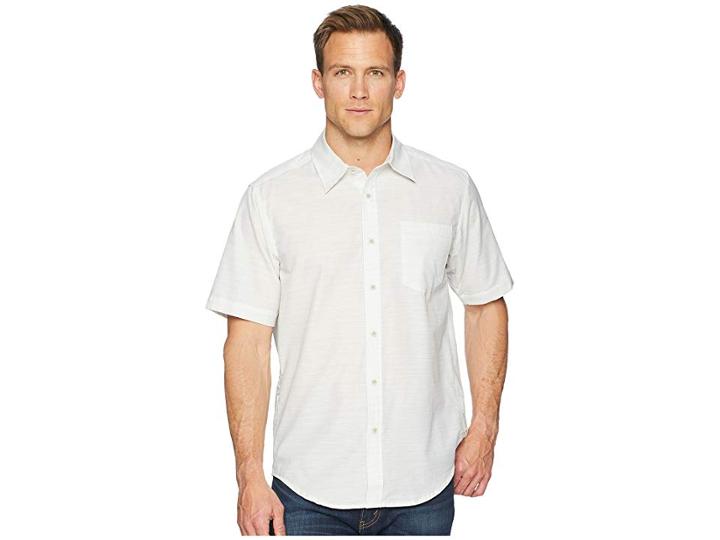 Exofficio Soft Cool Avalon Short Sleeve Shirt (alyssum) Men's Short Sleeve Button Up