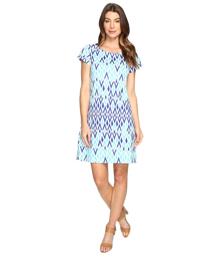 Hatley Tee-shirt Dress (sunbleached Ikat Clear) Women's Dress