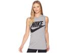 Nike Sportswear Essential Tank (carbon Heather/anthracite/black) Women's Clothing