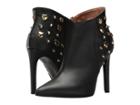 Love Moschino Studded Ankle Bootie Stiletto Heel (black/gold) Women's Boots
