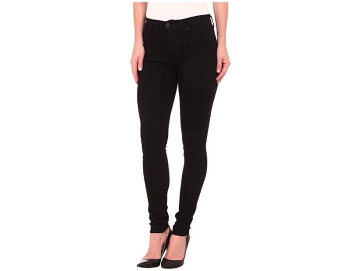 Hudson Jeans Barbara High Rise Skinny Jeans In Black (black) Women's Jeans
