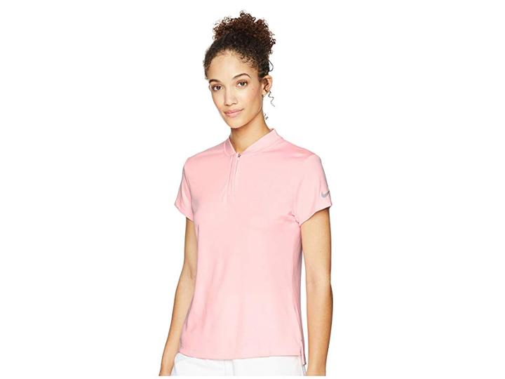 Nike Golf Dry Polo Short Sleeve Blade (storm Pink/flint Silver) Women's Clothing