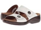 Rockport Cobb Hill Collection Cobb Hill Maisy 2 Band (white Leather) Women's Shoes
