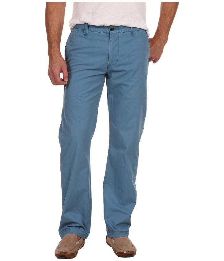 Dockers Broken In Khaki Slim Straight Fit Flat Front (blue Cove) Men's Casual Pants