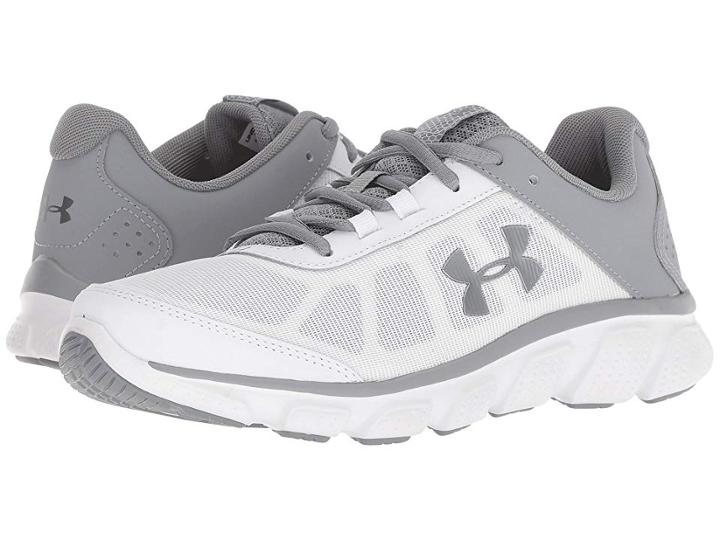 Under Armour Ua Micro G Assert 7 (white/steel/metallic Steel) Women's Shoes