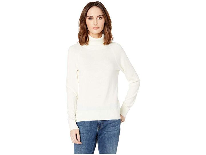 Pendleton Merino Ribneck Turtleneck (ivory) Women's Clothing