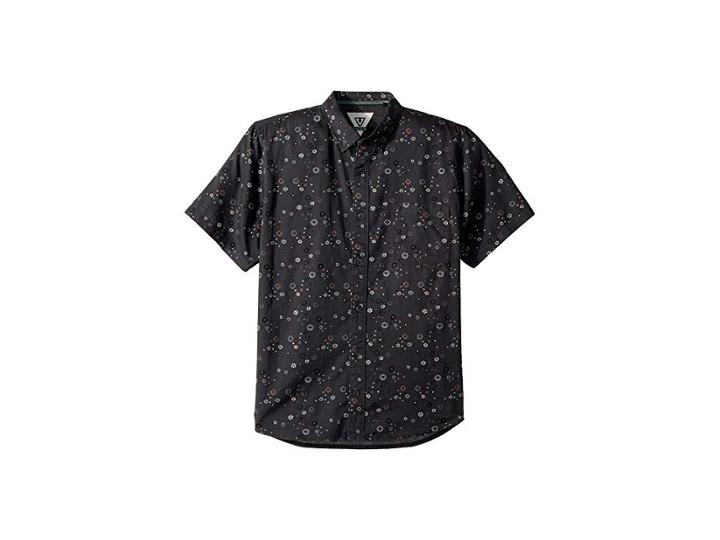 Vissla Kids Creators Woven Top Short Sleeve (big Kids) (phantom) Boy's Clothing