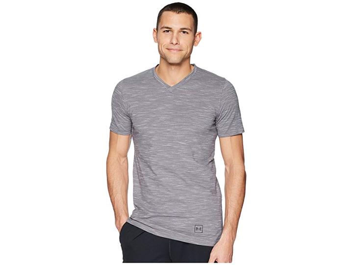 Under Armour Sportstyle Core V-neck Tee (graphite/white/black) Men's T Shirt